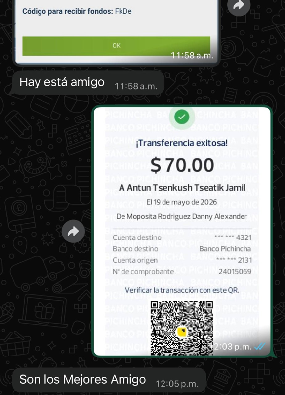 Transferencia confirmada